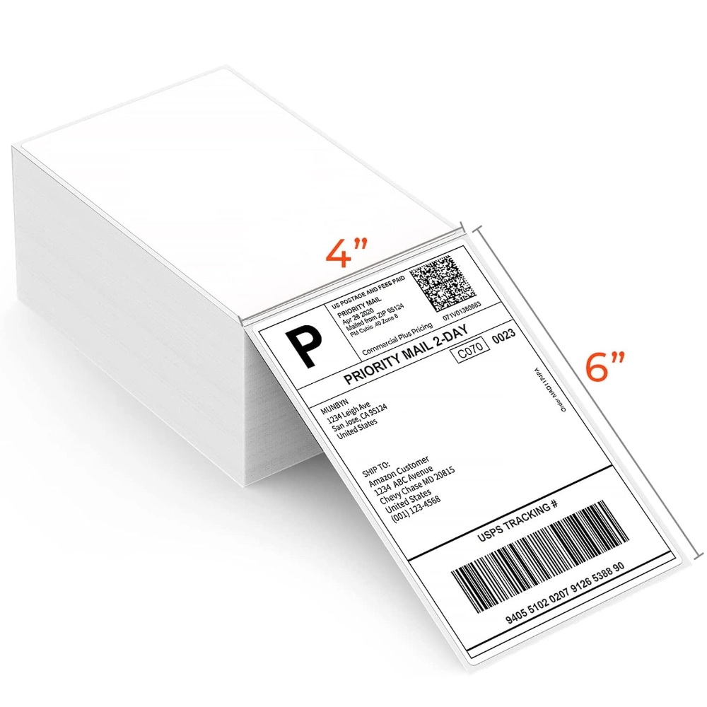 4×6 پێچانی لەیبڵی گەرمی راستەوخۆ