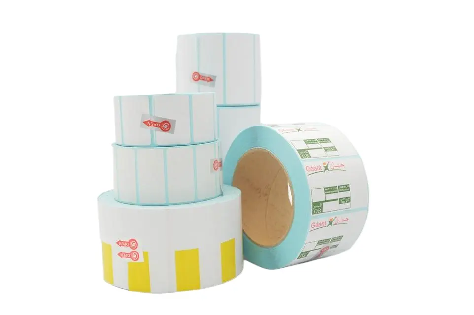 لەیبڵی گەرمی چاپکراوی تایبەتی کارگە